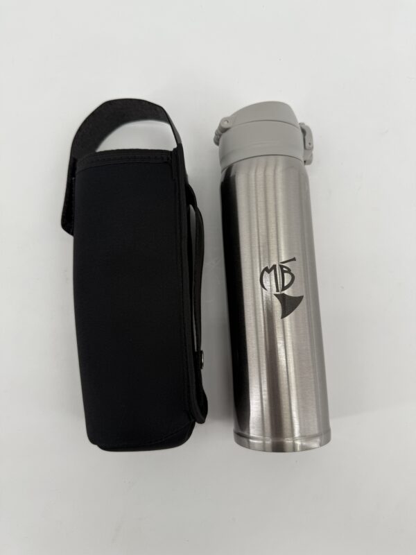 Aluminium Thermal fles model MB - met Polyester Backpack Hanger