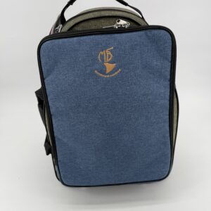 MB 5 Baby-2 in Cationic Green with Music Bag in Cationic Blue Nylon