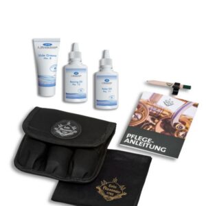 Gebr. Alexander accessoiretas met olieset, potlood en poetsdoek