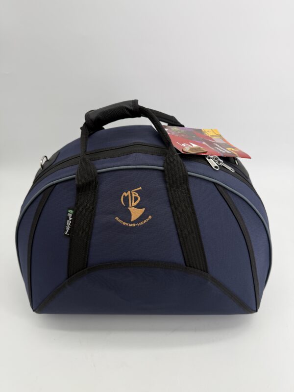 MB 7 high compact dark blue nylon with grey trim